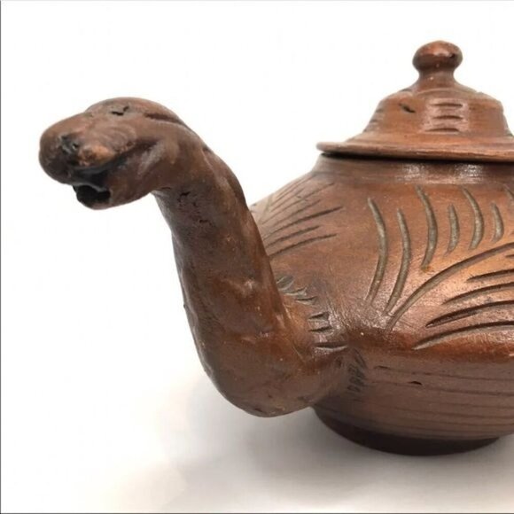 Handmade Yixing Zisha Clay Teapot Snake Spout - Picture 9 of 12